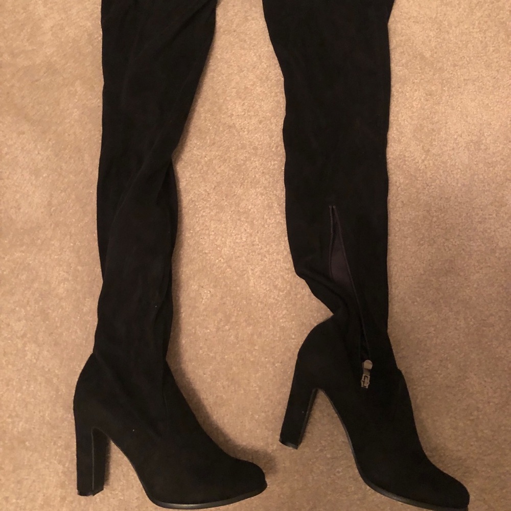Black over the knee boots